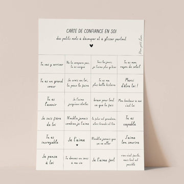 💌 Carte A5 "Confiance en soi" 💌