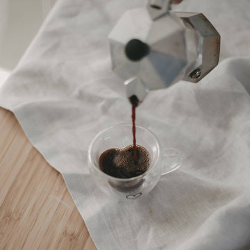 Verre à expresso à double paroi avec poignée